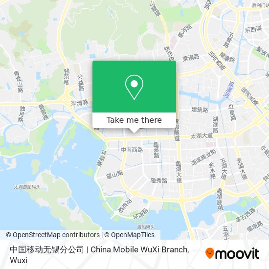 中国移动无锡分公司 | China Mobile WuXi Branch map