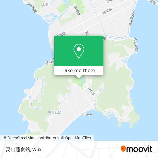 灵山蔬食馆 map