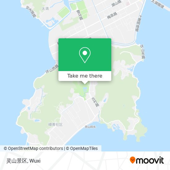 灵山景区 map