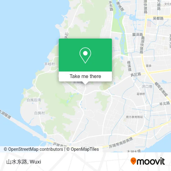 山水东路 map