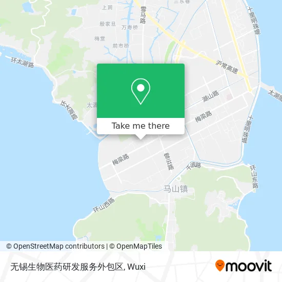 无锡生物医药研发服务外包区 map