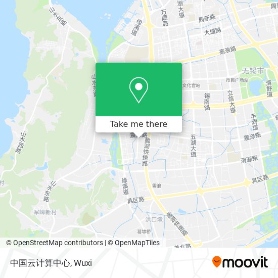 中国云计算中心 map