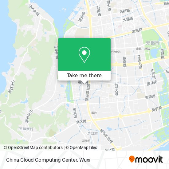 China Cloud Computing Center map