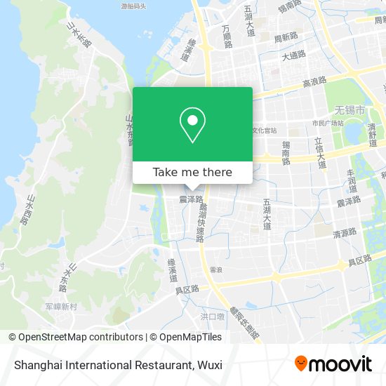 Shanghai International Restaurant map