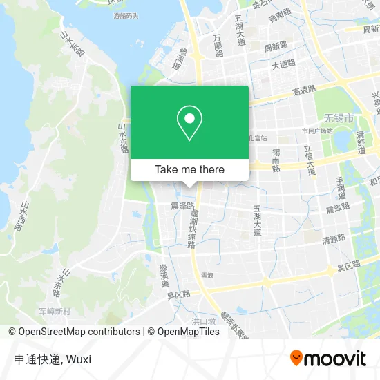 申通快递 map