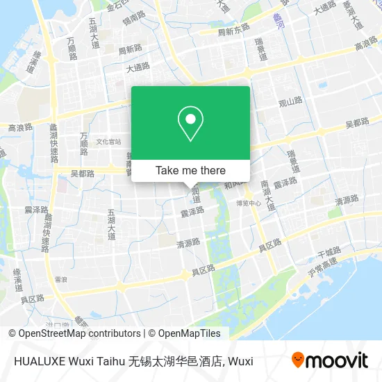 HUALUXE Wuxi Taihu 无锡太湖华邑酒店 map