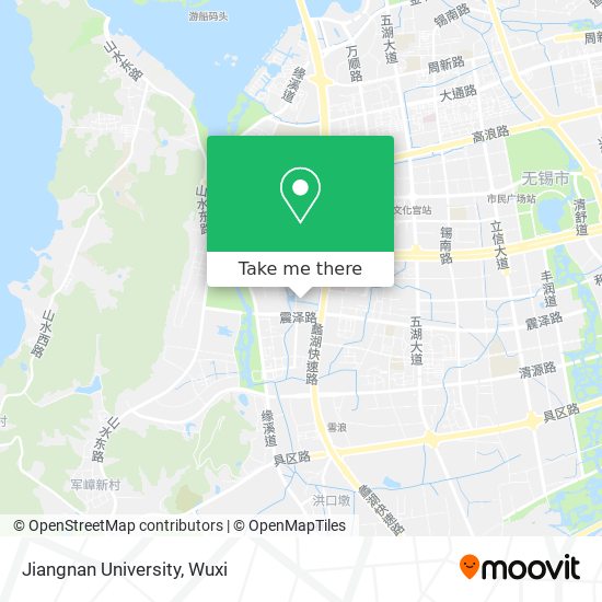 Jiangnan University map