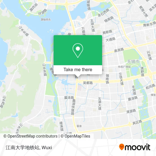江南大学地铁站 map