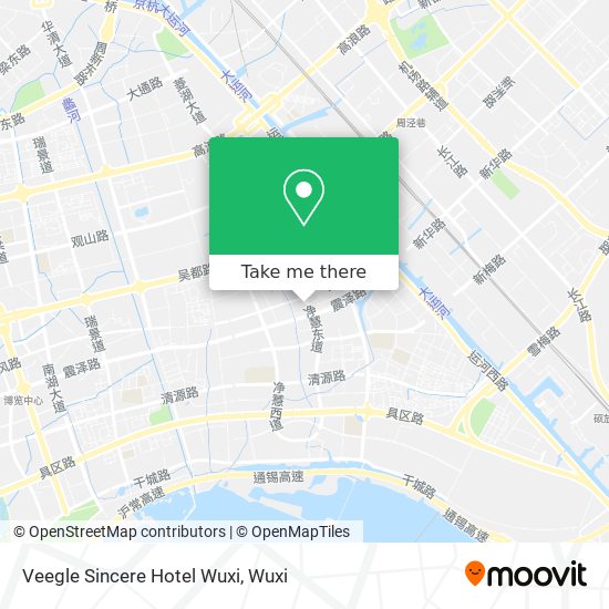 Veegle Sincere Hotel Wuxi map