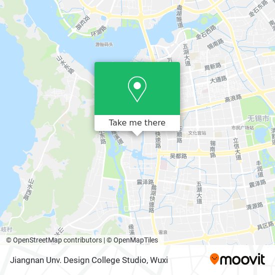 Jiangnan Unv. Design College Studio map