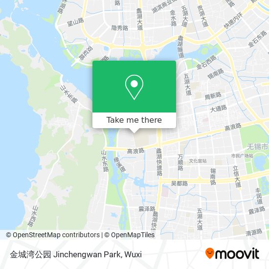 金城湾公园 Jinchengwan Park map