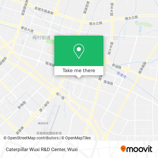 Caterpillar Wuxi R&D Center map