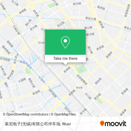 索尼电子(无锡)有限公司停车场 map