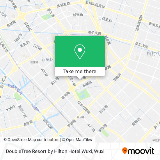 DoubleTree Resort by Hilton Hotel Wuxi map
