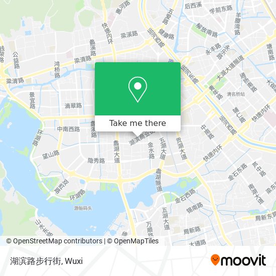 湖滨路步行街 map