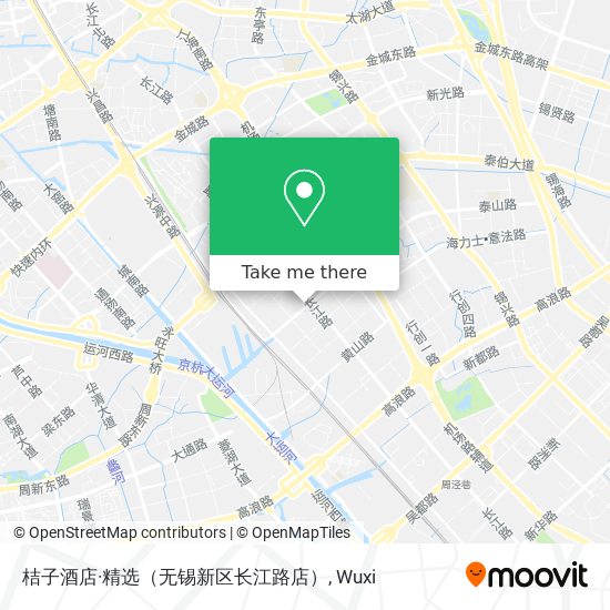 桔子酒店·精选（无锡新区长江路店） map