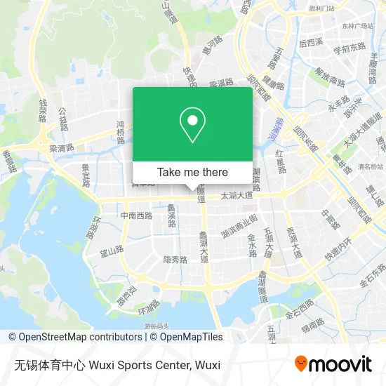 无锡体育中心 Wuxi Sports Center map
