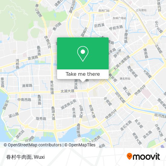 眷村牛肉面 map