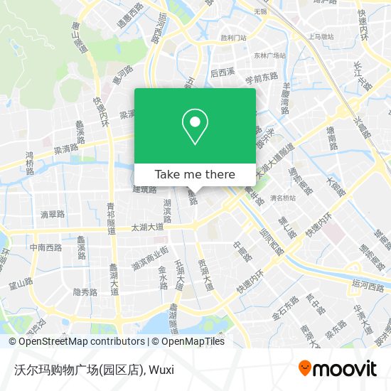 沃尔玛购物广场(园区店) map