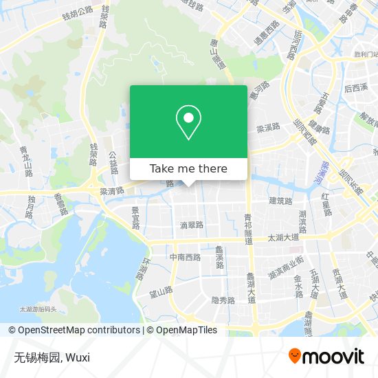 无锡梅园 map