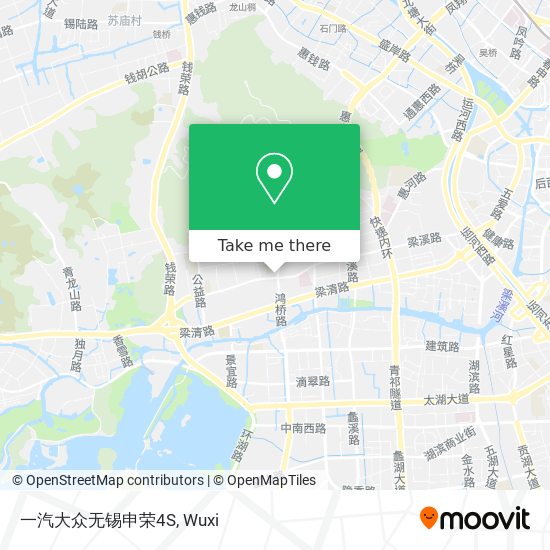 一汽大众无锡申荣4S map