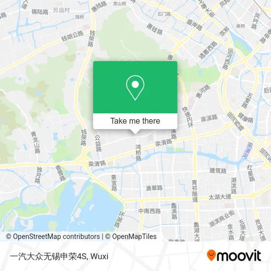 一汽大众无锡申荣4S map