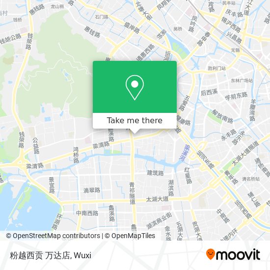 粉越西贡 万达店 map