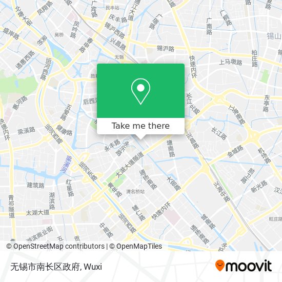 无锡市南长区政府 map