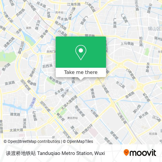 谈渡桥地铁站 Tanduqiao Metro Station map