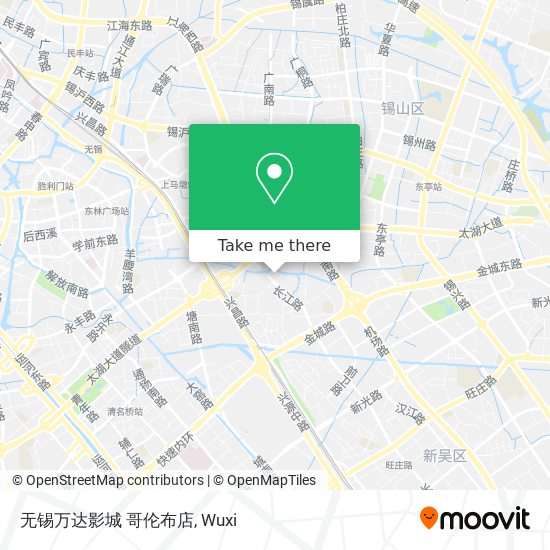 无锡万达影城 哥伦布店 map