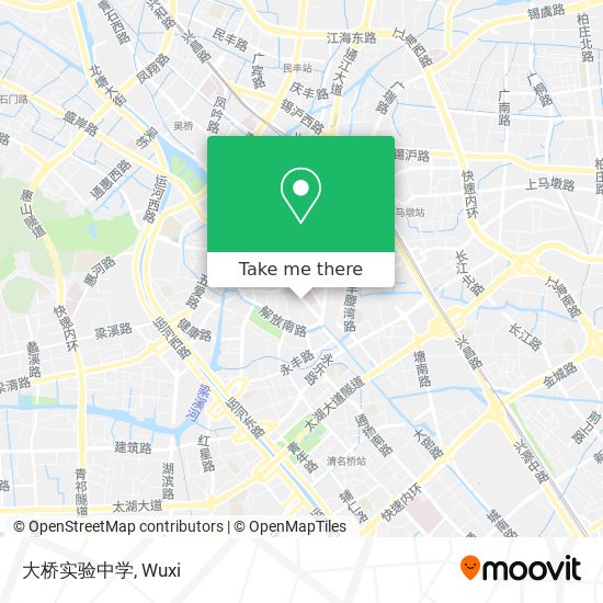 大桥实验中学 map