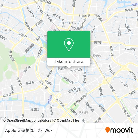 Apple 无锡恒隆广场 map