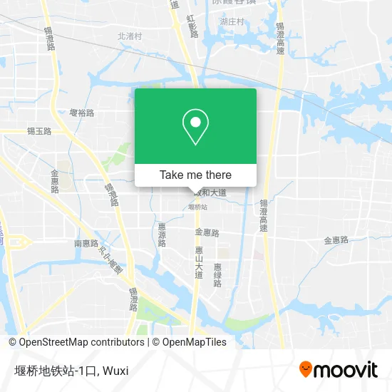 堰桥地铁站-1口 map