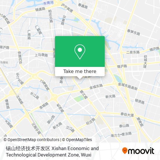 锡山经济技术开发区 Xishan Economic and Technological Development Zone map