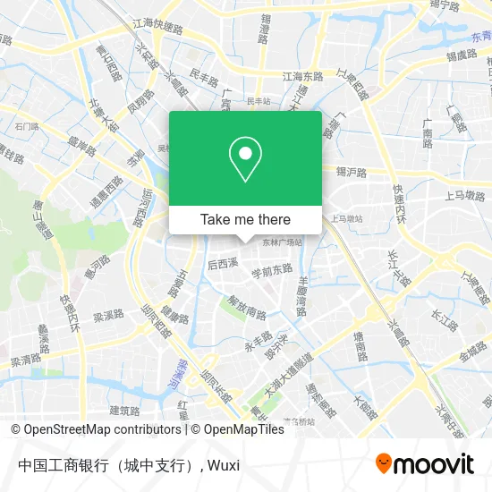 中国工商银行（城中支行） map