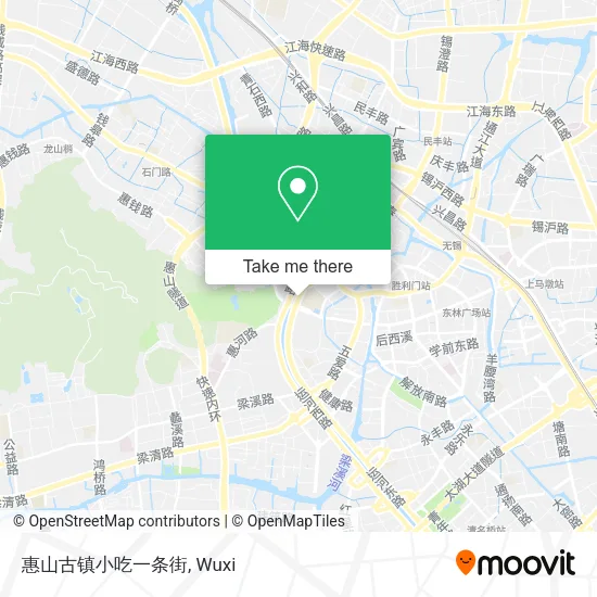 惠山古镇小吃一条街 map
