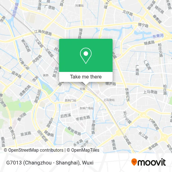 G7013 (Changzhou - Shanghai) map