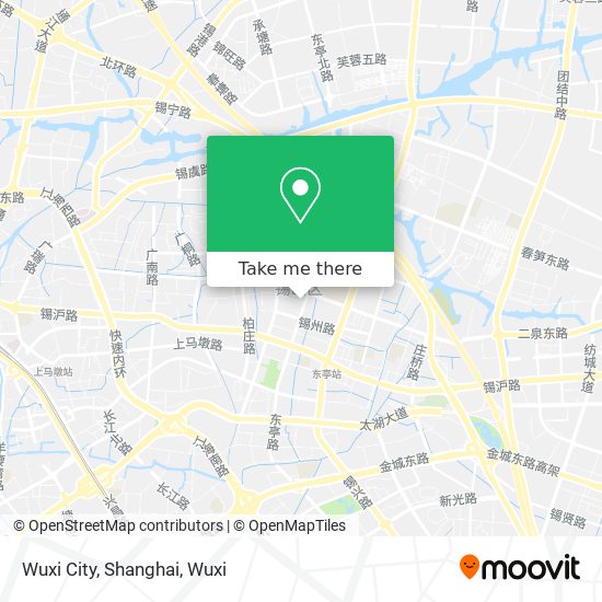 Wuxi City, Shanghai map