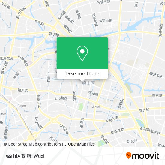 锡山区政府 map