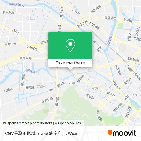 CGV星聚汇影城（无锡盛岸店） map
