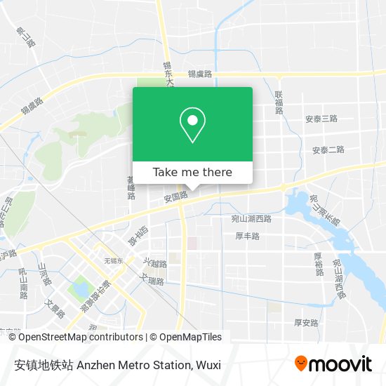 安镇地铁站 Anzhen Metro Station map