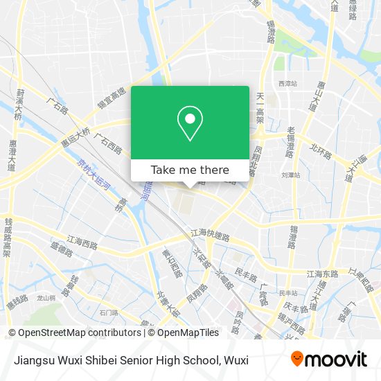 Jiangsu Wuxi Shibei Senior High School map
