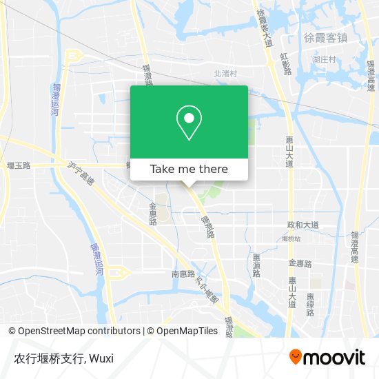农行堰桥支行 map