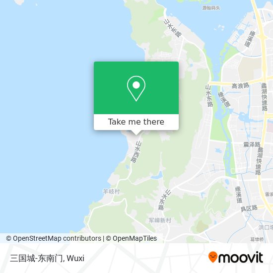 三国城-东南门 map