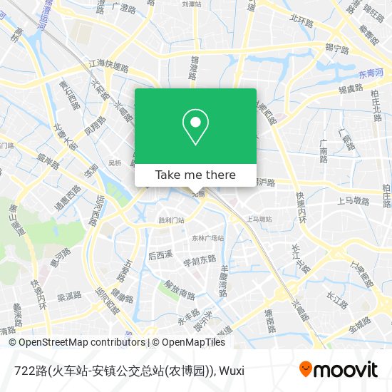 722路(火车站-安镇公交总站(农博园)) map