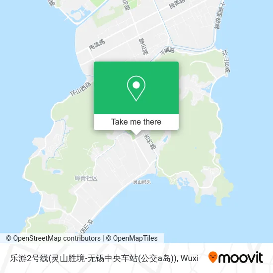 乐游2号线(灵山胜境-无锡中央车站(公交a岛)) map