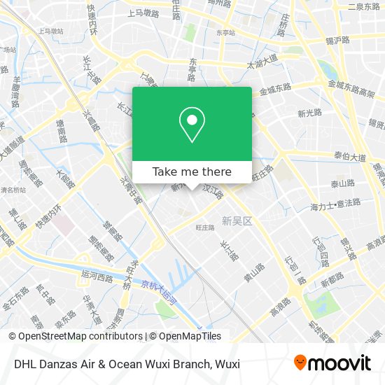 DHL Danzas Air & Ocean Wuxi Branch map