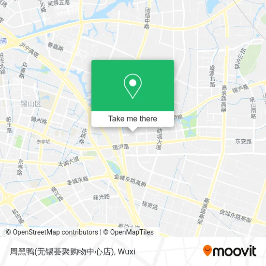周黑鸭(无锡荟聚购物中心店) map