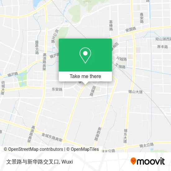 文景路与新华路交叉口 map