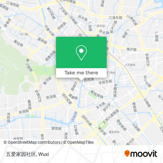 五爱家园社区 map